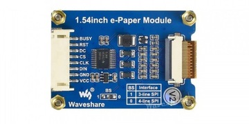 Дисплей для электронной бумаги 1,54 дюйма, 200x200 пикселей E-link SPI