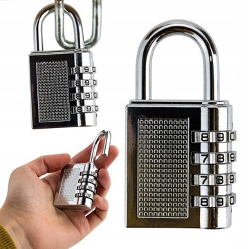 НАВЕСНОЙ ЗАМОК ДЛЯ ЧЕМОДАНА ДЛЯ ТРЕНАЖЕРНЫХ ЗАЛОВ КОМБИНАЦИЯ ВАРИАЦИОННОГО КОДА 4 ЦИФРЫ