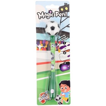 Długopis UV magic pen 2w1 bezbarwny piłka