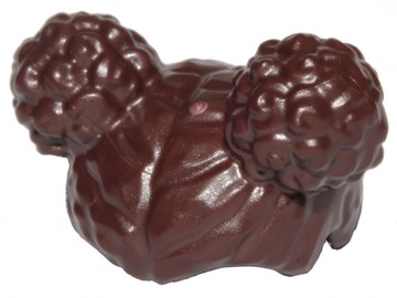 LEGO włosy - dwa kucyki koki Dark Brown / ciemny brązowy 65579 NOWY