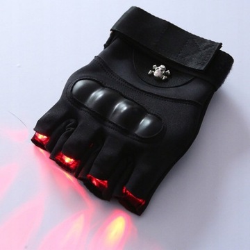 Rękawiczki świecące laserowo