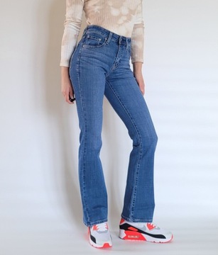 spodnie jeansowe LEVI'S 725 High Rise Bootcut W26 L32 dzwony