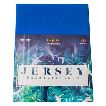 Prześcieradło z gumką jersey 140x200 Chabrowe