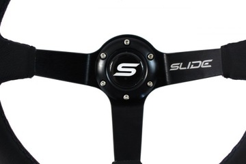 Руль SLIDE, вылет 350 мм: 90 мм, кожа желтого цвета St.