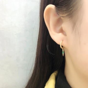 Подвеска в форме конуса с иглой в стиле панк из стерлингового серебра 925 пробы, маленькая