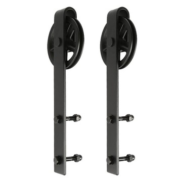 Системный комплект для раздвижной двери сарая 183 см с колесами и направляющими