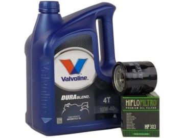 VALVOLINE DURABLEND 4T 10W40 4L + FILTR HF303