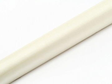 Organza gładka 36 cm - jasnokremowa, 9 m