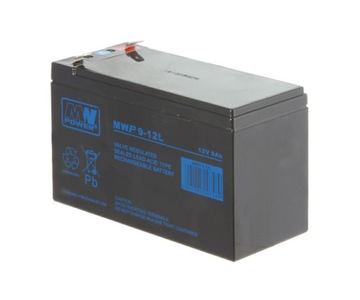 Akumulator żelowy 12V/9Ah MWP T2 Pb 151x65x102mm