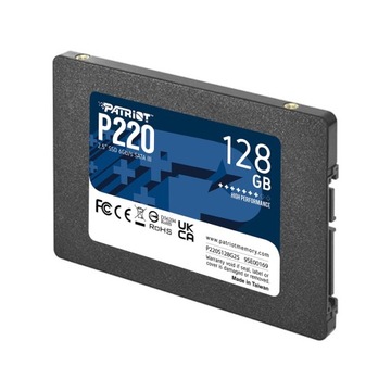 Твердотельный накопитель PATRIOT 128 ГБ P220 SATA III 2,5 дюйма
