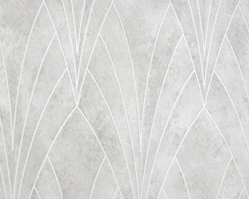 TAPETA WINYL NA FLIZELINIE SZARY WZÓR ART DECO