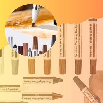 НАБОР ДЛЯ РЕМОНТА ДЕРЕВЯННЫХ МЕБЕЛЬНЫХ ПАНЕЛЕЙ SKIT MARKERS WAX