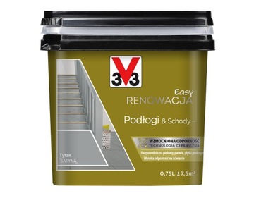 V33 RENOWACJA EASY PODŁOGI I SCHODY 0,75l TYTAN