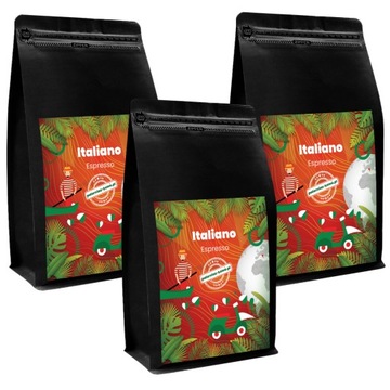 KAWA ZIARNISTA ŚWIEŻO PALONA ITALIANO ESPRESSO 3 KG