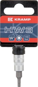 Шестигранная головка 1/4 дюйма, 3 мм