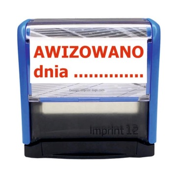 Pieczątka AWIZOWANO DNIA różne kolory odbicia Trodat Imprint 8911