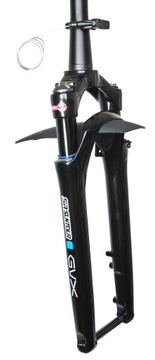 Amortyzator Suntour GVX RLR gravel oś 15mm czarny taper