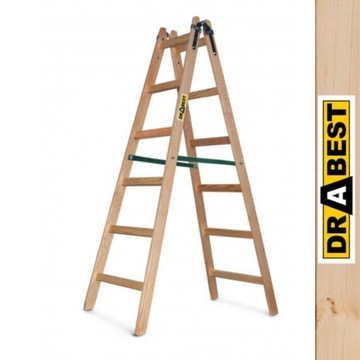 DRABINA drewniana malarska rozstawna 2x6 DRABEST