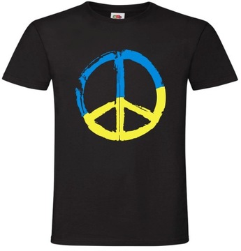 Ukraina Pokój, Peace , Pacyfka , Koszulka, T-shirt