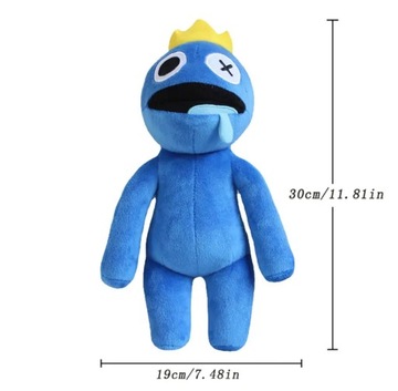 РАДУГА ДРУЗЬЯ МАСКОТ РОБЛОКС СИНЯЯ ПЛЮШЕВАЯ ИГРУШКА