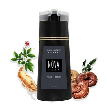 Nova Hair Dying Шампунь для ухода за волосами 3 в 1 Натуральный, быстрый