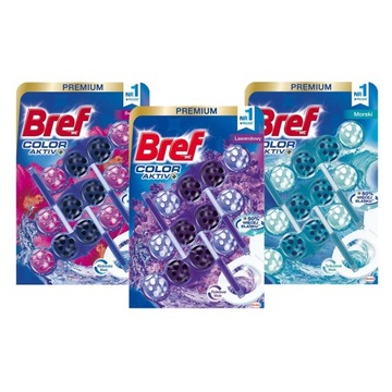 Bref Zawieszka Kulki do WC Color Activ Barwiące Mix 9x50g