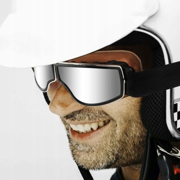 ВИНТАЖНЫЕ МОТОЦИКЛОВЫЕ ОЧКИ ДЛЯ ПИЛОТОВ, КОЖАНЫЕ ОЧКИ