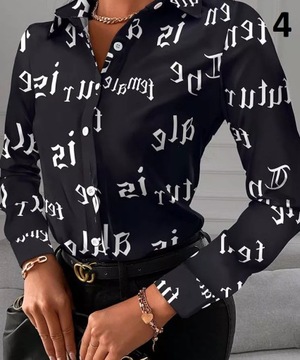 ЭЛЕГАНТНАЯ ЖЕНСКАЯ РУБАШКА, БЛУЗКА, УЗОРЫ L