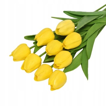 TULIPAN TULIPANY SILIKONOWE PIĘKNY BUKIET 10szt
