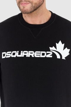 DSQUARED2 Czarna bluza męska z białym logo XXL