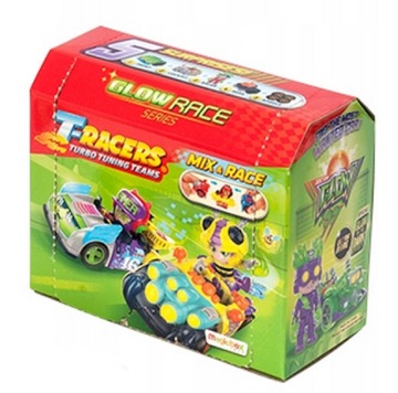 020333 T-RACERS GLOW RACE SERIA 4 AUTKO + FIGURKA