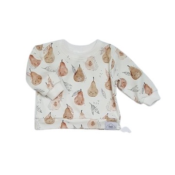 bluza dresowa dla dziecka gruszki handmade jakość!