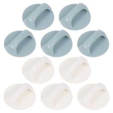 10 SZT. PLASTIKOWYCH UCHWYTÓW MEBLOWYCH ADHESIVE