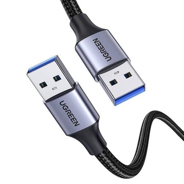 Кабель Ugreen USB - USB 3.0 5Гбит/с 1м серый (US373)