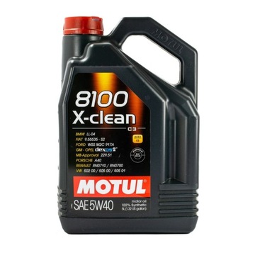 MOTUL 5W40 5L 8100 X-CLEAN C3