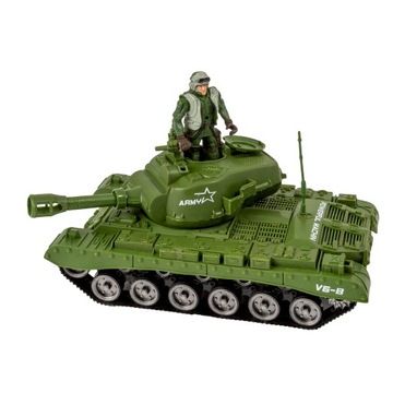 Танк с солдатским набором военной техники армии