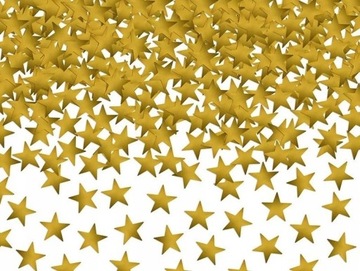 Konfetti Gwiazdki - złoty - 10mm - 30g Party Deco