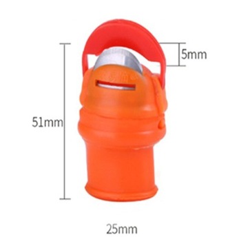 Nóż, nóż ogrodowy silikonowy do kciuka, z zabezpieczeniem L (z osłoną zabezpieczającą przed przecięciem palca)