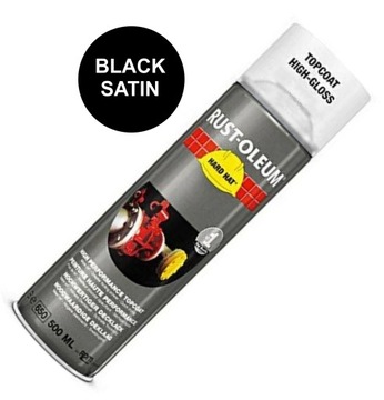 FARBA PROFESJONALNA SPRAY CZARNY SATYNOWY RAL 9005