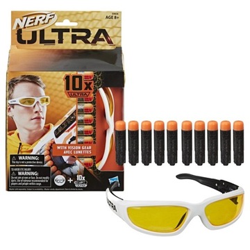 NERF ULTRA OKULARY + STRZAŁKI 10 SZT. E9836