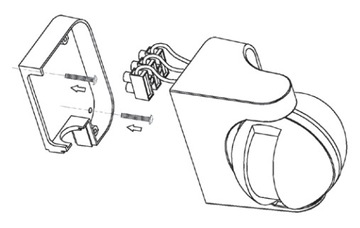 ДАТЧИК ДВИЖЕНИЯ СУМЕРКИ, НАРУЖНЫЙ, ОБНАРУЖЕНИЕ 180°