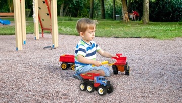 АВТОМОБИЛЬ-САМОСВАЛ И ПРИЦЕП ДЕТСКИЙ ДЛЯ СБОРКИ