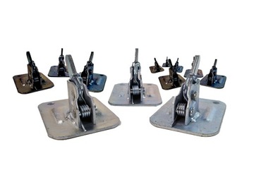 Зажим-лягушка, зажимы для опалубки-лягушка, 500 шт. + Пружинный ключ ОЦИНКОВАННЫЙ