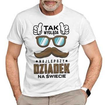 PREZENT DLA DZIADKA KOSZULKA NA DZIEŃ DZIADKA URODZINY ŚWIĘTA T-SHIRT | L