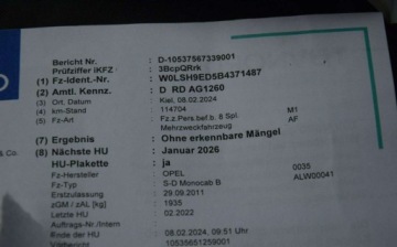 Opel Meriva II Mikrovan 1.4 Turbo ECOTEC 120KM 2011 Opel Meriva 1.4TB 126 TYS KM Klima Grzane Fotele Sprowadzony Oplacony, zdjęcie 38