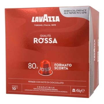 Kapsułki Z Kawą Do Nespresso Lavazza Espresso Qualita Rossa 80 szt