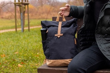 Рюкзак из рПЭТ и пробки.