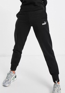 PUMA SPORTOWE SPODNIE DRESOWE DRESY DAMSKIE BAWEŁNIANE WYSOKI STAN XL