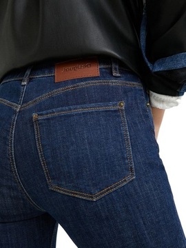 DESIGUAL spodnie jeansy SKINNY XXL 44 ALBA granat