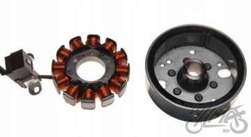 STATOR ISKROWNIK 12 CEWEK + KOŁO MAGNESOWE